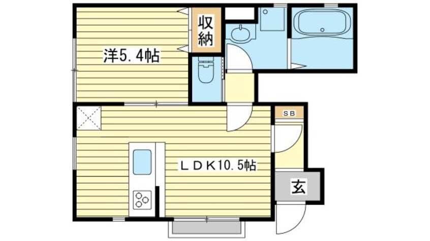 間取図 MISTRAL別所Ⅰ