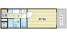雅ガーデンハイツ 1Kの間取り