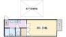 ナイスワン青山Ⅳ 1Kの間取り