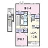 コパン 2LDKの間取り