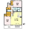 クラウン 2LDKの間取り