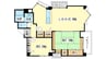 モンテビラしかま 2LDKの間取り