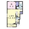 ルニＶ 1LDKの間取り