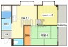 アーク早瀬 2DKの間取り