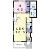 サンセールⅣ 1LDKの間取り