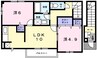 アルト　レフィナード 2LDKの間取り