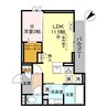 D’s町坪 1LDKの間取り