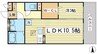 アバンセ１２１ 1LDKの間取り