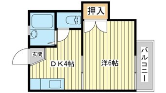 間取図 シャンティコーポ