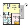 D’s駅南大路 1LDKの間取り