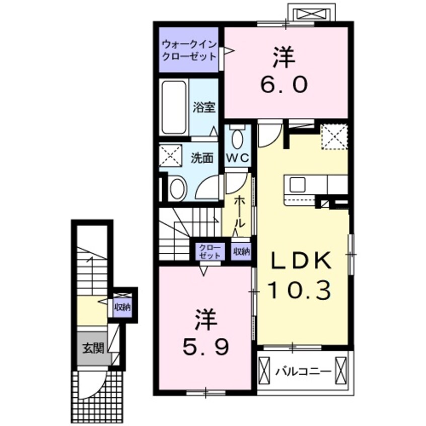 間取図 ル・グラン赤穂Ⅱ