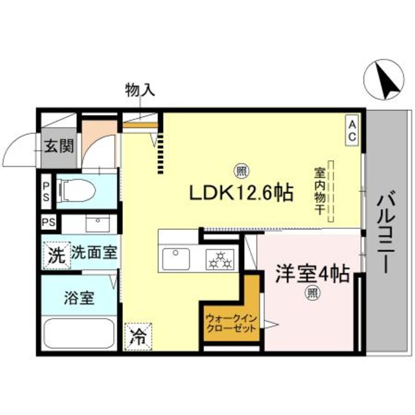 間取図 D-PLACE町坪