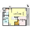 D-PLACE町坪 1LDKの間取り