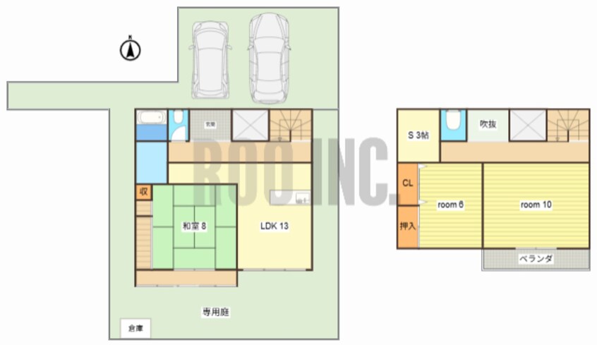 間取図 城北新町貸家