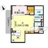 D-PLACE町坪 1LDKの間取り