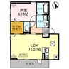 D-Place手柄A棟 1LDKの間取り