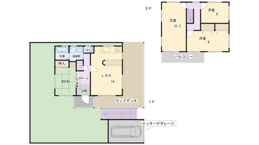 間取図 青山南４丁目貸家