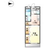 ヴァン　ヴェール 1Kの間取り