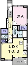 プロスペリティ－１１５ 1LDKの間取り