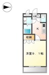 ナチュラリーハイツⅠ 1Kの間取り