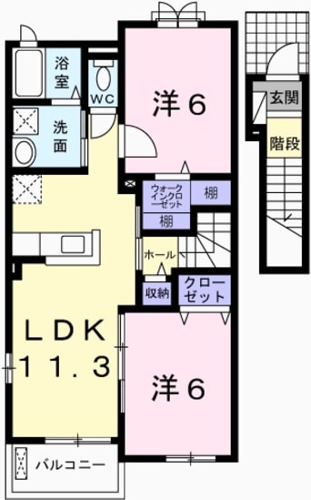 間取図 エスペランサ香寺