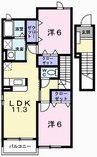 グレイスフル弐番館 2LDKの間取り