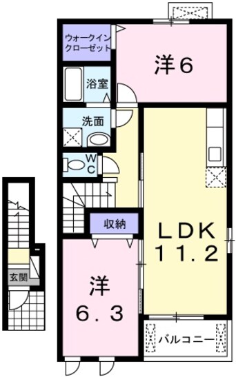 間取図 ベルファミーユⅡ