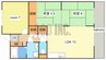 アルコ・ラ・カーサ佃町Ⅱ 3LDKの間取り