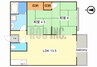 VANROCK勝原駅前 2LDKの間取り
