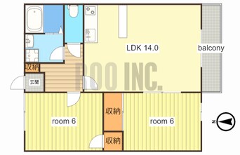 間取図 ヘーベル八代