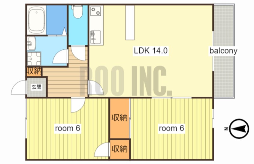 間取図 ヘーベル八代