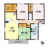 ハッピーロード佐土 3LDKの間取り