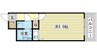 朝日プラザ佃町 1Rの間取り