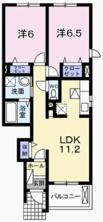 間取図 アルモニー　メゾンⅡ