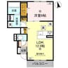 ルグラン亀山 1LDKの間取り
