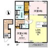 ルグラン恵美酒 2LDKの間取り