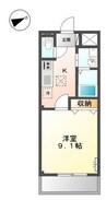 アルティア 1Kの間取り