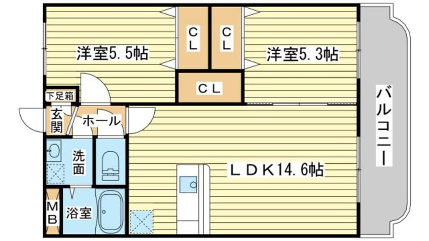 間取図 エスペランス姫路