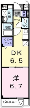 セイント・テツ 1DKの間取り