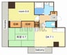 クリーンピア南大路時計台 2DKの間取り