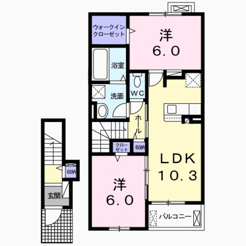 間取図 グランレジデンス勝原　Ｂ