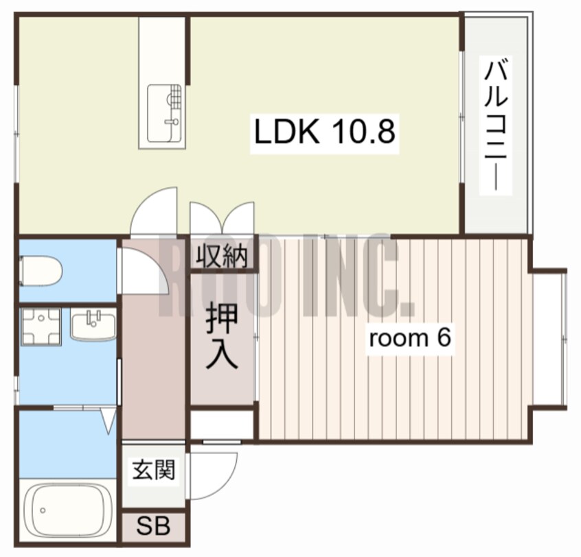 間取図 フローラⅠ