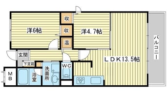 間取図 ラフィネ・K