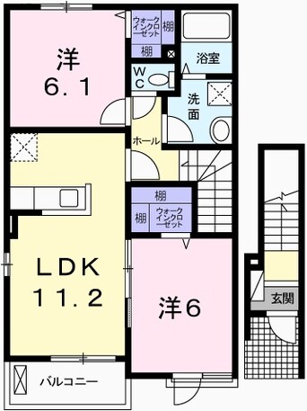 間取図 ラフレシールあぼしＥ