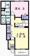 フィールドパレスⅣ 1LDKの間取り