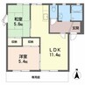 フレグランス別所 2LDKの間取り