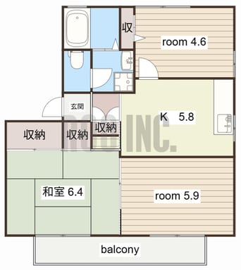 間取図 グリーンヒル今宿