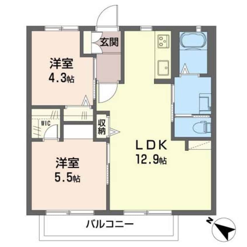 間取図 フレグランスＨ・Ｍ
