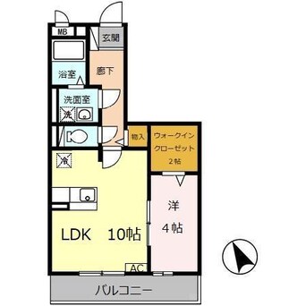 間取図 セジュール亀山　A棟