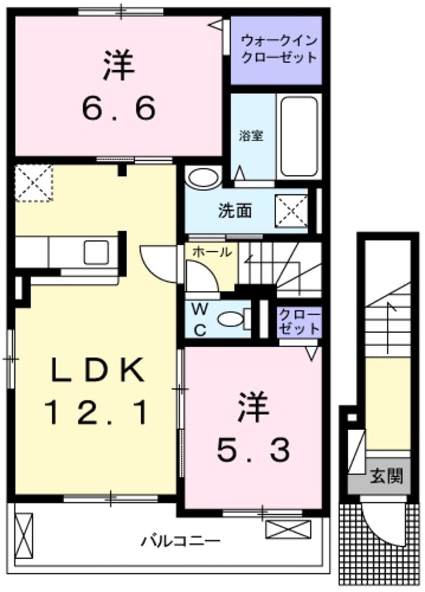 間取図 サングレイスＡ